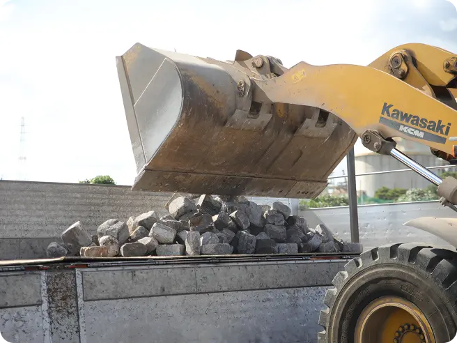 積込、運搬、荷下ろし1回目